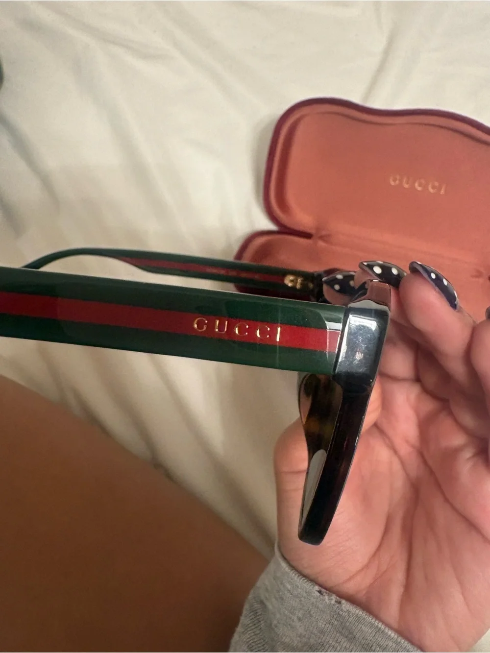 Gucci Brown Sunglasses with Red Velvet Case
